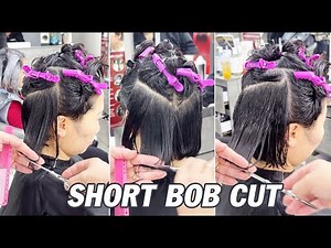 How to cut a Perfect Short Bob with Layers & Add Volume | Soft, Modern & Full of Movement