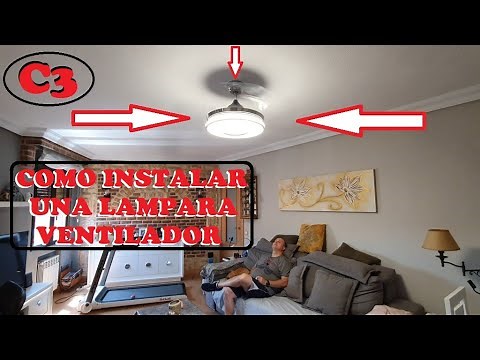 COMO INSTALAR UNA LAMPARA CON VENTILADOR (MUY UTIL)