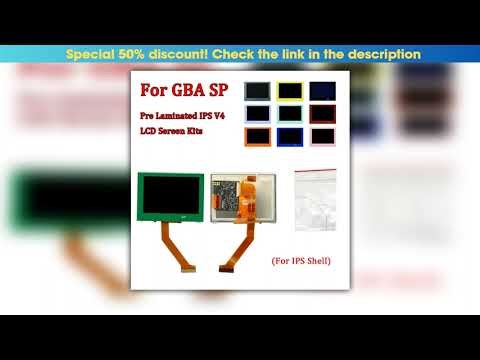 Backlight Pre Laminated IPS V4 LCD Screen Kits For GameBoy Advance GBA SP Game Console Highlight