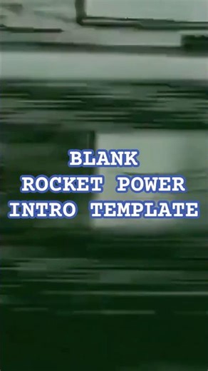 Rocket Power Title Card Template Blank Asset for Editors
