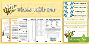 Times Table Bee Resource Pack