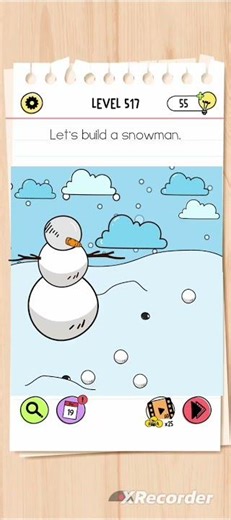 the brain test solution level 517 👍☃️😎