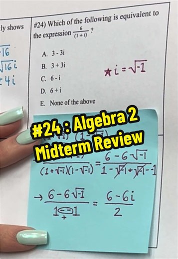 PART 24 Algebra 2 Midterm Review #math #algebra2 #algebra #midterm #mathteacher