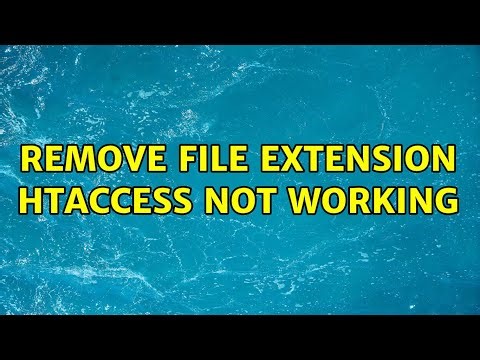 remove file extension htaccess not working (4 Solutions!!)