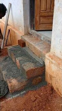 How to Build Brick Steps👌#Shorts #DIY #BrickSteps #Bricklaying #HomeImprovement #Masonry #CementWork