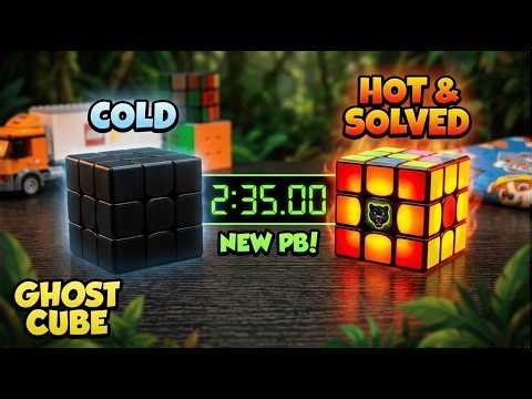 Solving the Color-Changing Ghost Cube! (New Personal Best!) 👻🧊