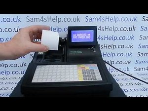How To Load Till Roll Receipt Paper Sam4S NR-500 / NR-510F / NR-520F Cash Registers