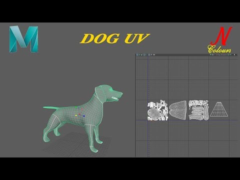 Maya Tutorial : How to UV mapping Dog || Step by Step ||