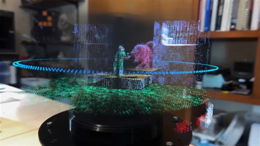 Depois de correr em bactérias, Doom chega aos displays volumétricos