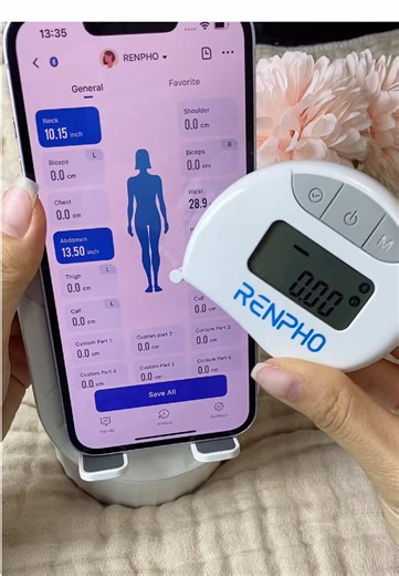 Track Real Body Progress with RENPHO Smart Tape Measure