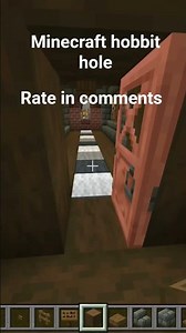 Minecraft hobbit hole build #minecraft #mcbuilds