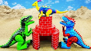 Dinosaur, Godzilla Family Help Baby Dinosaur | Kids Toy TV