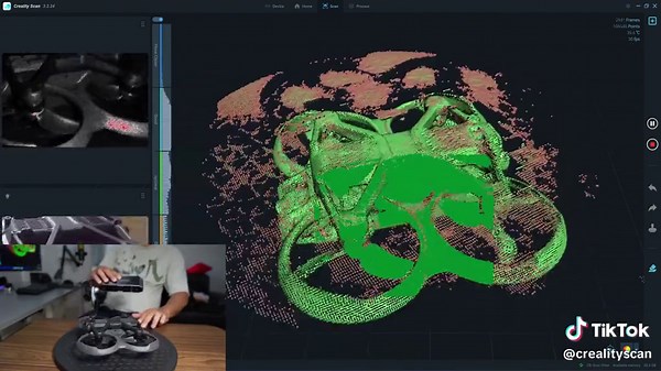 ⏰ Customer Spotlight: Scanning A Drone with Creality 3D Scanners Our user@Payo TensileCreator successfully scanned a drone using both our Raptor and Otter 3D scanners.The Otter made the process incredibly simple, allowing for quick and easy scanning. On the other hand, the Raptor showcased its exceptional ability to capture intricate details, ensuring that every fine feature was accurately scanned. Together, these two scanners offer the perfect combination of ease and precision for scanning need