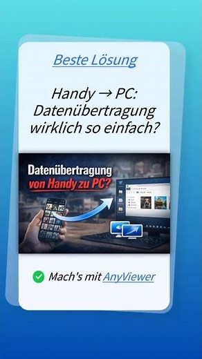 Handy → PC übertragen in Sekunden?! 📱⚡💻