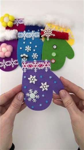 DIY Felt Mitten Garland ❄️ Cozy Winter Decor