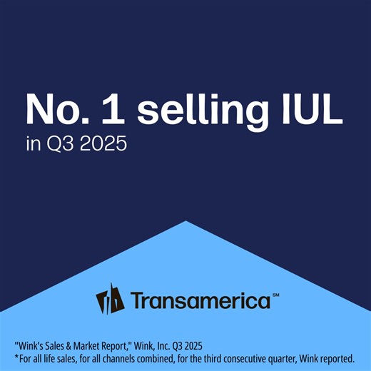 Thanks to incredible agents like you, Transamerica delivered the No. 1 selling IUL* for the second consecutive quarter! Thank you for helping more families live their best lives. | Transamerica for WFG