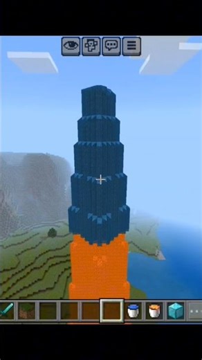 Minecraft build a tower #minecraft #viralshorts