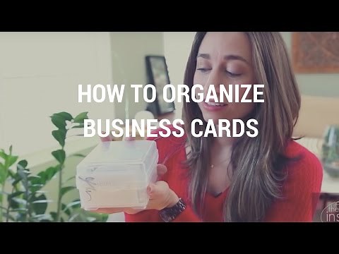 How to Organize Business Cards | Kacy Paide, Office Organizing Expert, DC/MD/VA