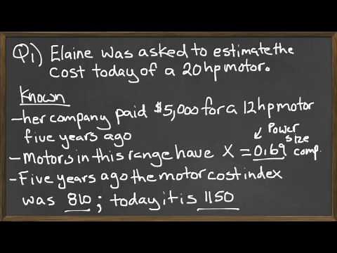 Power Sizing Model - Cost Index Value - Engineering Economics Example