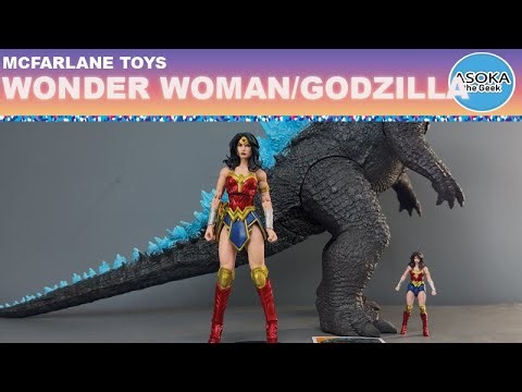 McFarlane Toys DC Multiverse Review: Wonder Woman Versus Godzilla | Asoka The Geek