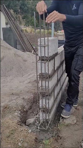 Tips para hacer un muro de bloque🙌🏚️ #albañilería