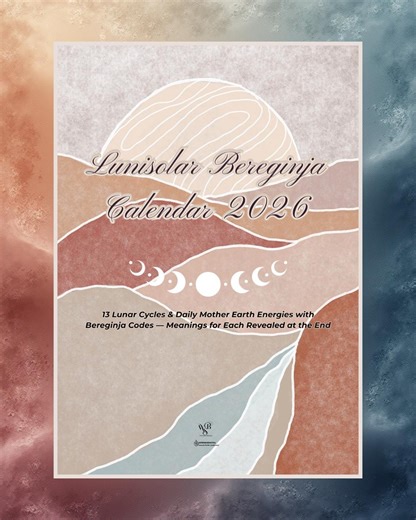 Lunisolar Bereginja Calendar 2026 – Downloadable PDF | 13 Lunar Cycles & Mother Earth Energies | Digital Product, 18 Pages,Instant Download