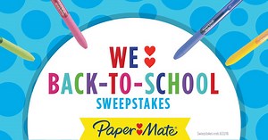 Paper Mate® is joining Box Tops…and what better way to celebrate than with Bonus Box Tops? Enter for a chance to win 5,000 Bonus Box Tops for your school! 10 schools will win. Remember to choose Paper Mate® for your back to school shopping this year! Enter now: https://www.boxtops4education.com/earn/sweepstakes/2018/back-to-school | Box Tops for Education