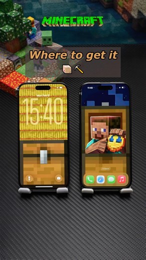 Which one do you prefer? 📦The tutorial is ready🎬 #Minecraft #fyp #wallpaper