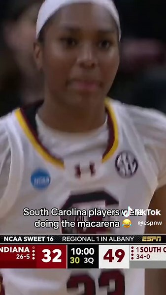 South Carolina Basketball Players Doing the Macarena