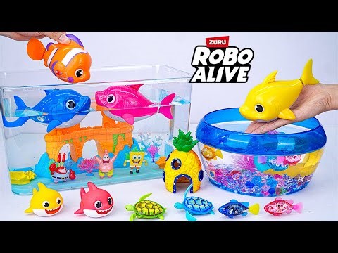 🐢toy asmr🐢 ZURU Robo Alive Turtle Swimming & NEMO Aquarium Toys ASMR ✨ Toys Unboxing Toys ASMR 🔇