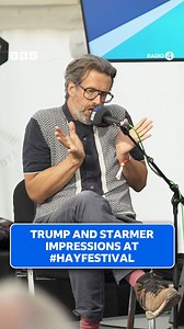 Comedian Marcus Brigstocke does impressions of Donald Trump and Sir Keir Starmer live on #BBCNewscast. Newscast | Listen on BBC Sounds #HayFestival2025 #HayFestival | BBC Radio 4