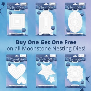 22 reactions · 5 comments | We have an amazing deal you will NOT want to miss!!  Buy One Get One FREE on our Moonstone Nesting Dies!  Choose from a wide range of shapes and sizes! 朗 An essential for your crafty stash!  https://bit.ly/3IOSJ1f | Hunkydory Crafts | Facebook
