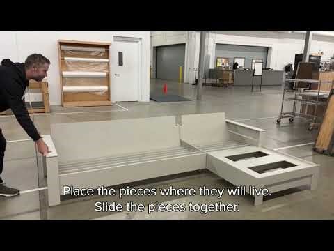 How to safely connect a Rayo outdoor sectional sofa