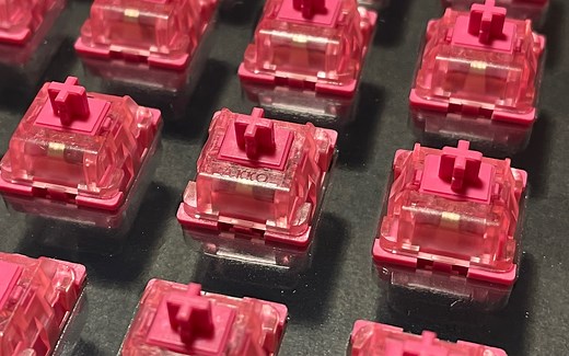 「AKKO CS轴」Rose Red玫瑰红轴 试打