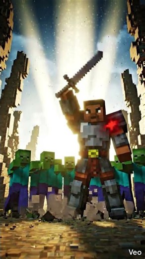 Roblox vs Minecraft zombies WAR. #roblox #minecraft