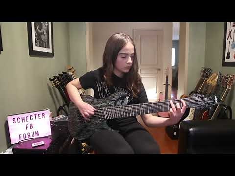 Schecter C8 Silver Mountain Multi-Scale 8 String - Full Review & Demo - Anastasia B