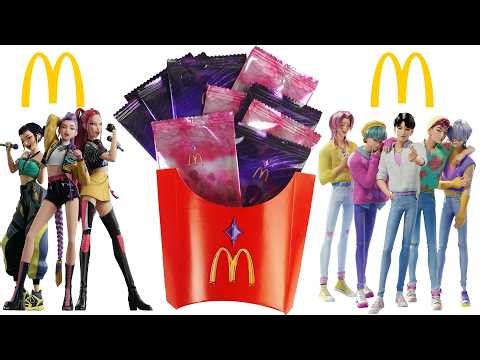 McDonald’s KPop Demon Hunters HUNTR/X Card Unboxing ( Rare Search )