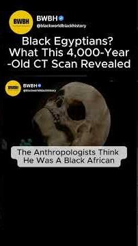 Black Egyptians? The CT Scan Discovery That Changed Ancient Egyptian History' #blackhistory #shorts