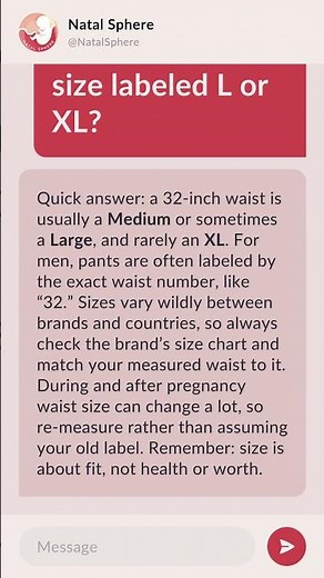 Is a 32-inch waist size labeled L or XL?