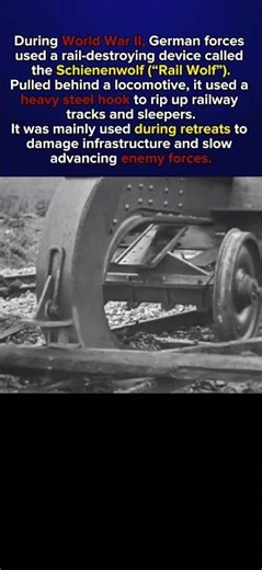 The German Train That Destroyed Its Own Tracks #facts #ww2 #history #army #war #fyp #foryou #usa
