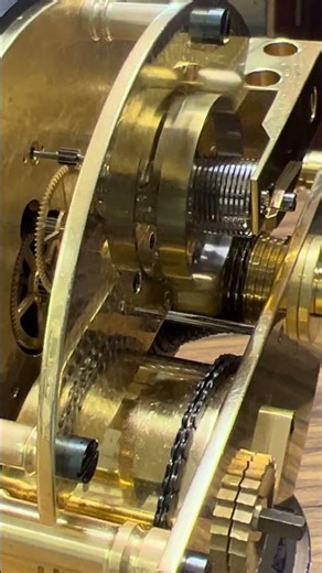 Marine Chronometer Escapement/Balance #chronometer #clockmaker #clockrepair #clock #shorts