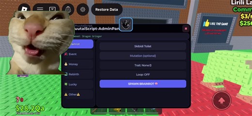 Script Steal A Brainrot| Admin Panel| Real Spawn| Real Brainrot| DhuutaiScript #delta #stealabrainrotroblox #roblox #scriptdhuutaiscript #scriptstealabrainrot