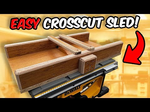 How To Make This DeWalt Table Saw Cross Cut Sled!
