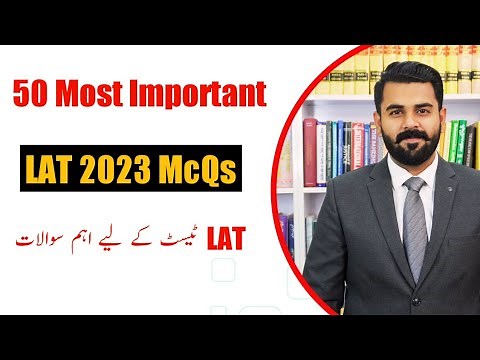 50 Most Important MCQs for LAT Test 2023 || The Law Channel