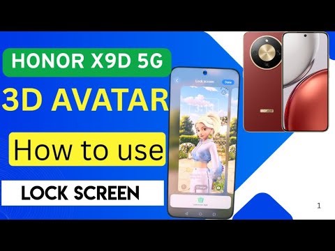 HONOR X9d 5G Tips & Tricks – 3D Avatar Lock Screen Settings #honorx9d5g