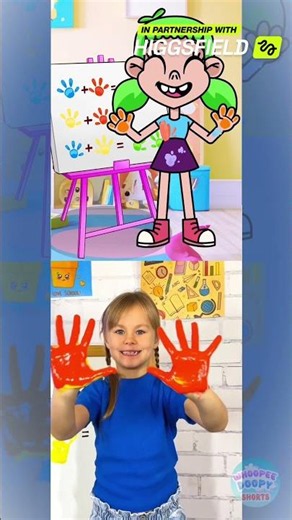 Cartoon vs Real Life! 🎨 Color Mixing Side by Side #kids #cartoons