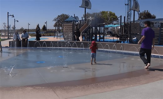 New splash pad, pirate-themed playground open at South Bay’s Pepper Park