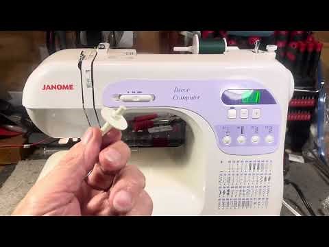 Replace a Broken spool pin-use the auxiliary 1 that came w/the machine in the accessories(video 352)