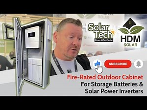 Fire-Rated Outdoor Solar Battery & Inverter Storage Cabinet
