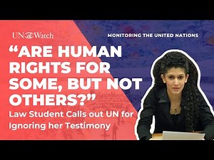 Sderot Victim's UN Testimony: Ignored by Goldstone Report